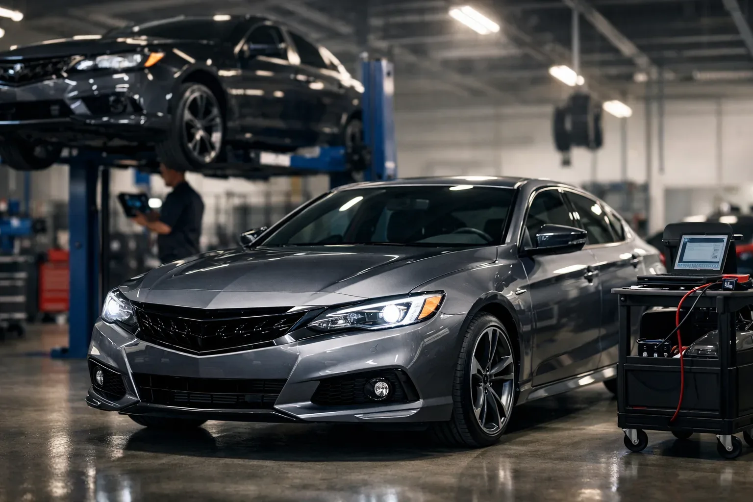 Autoservis website and car