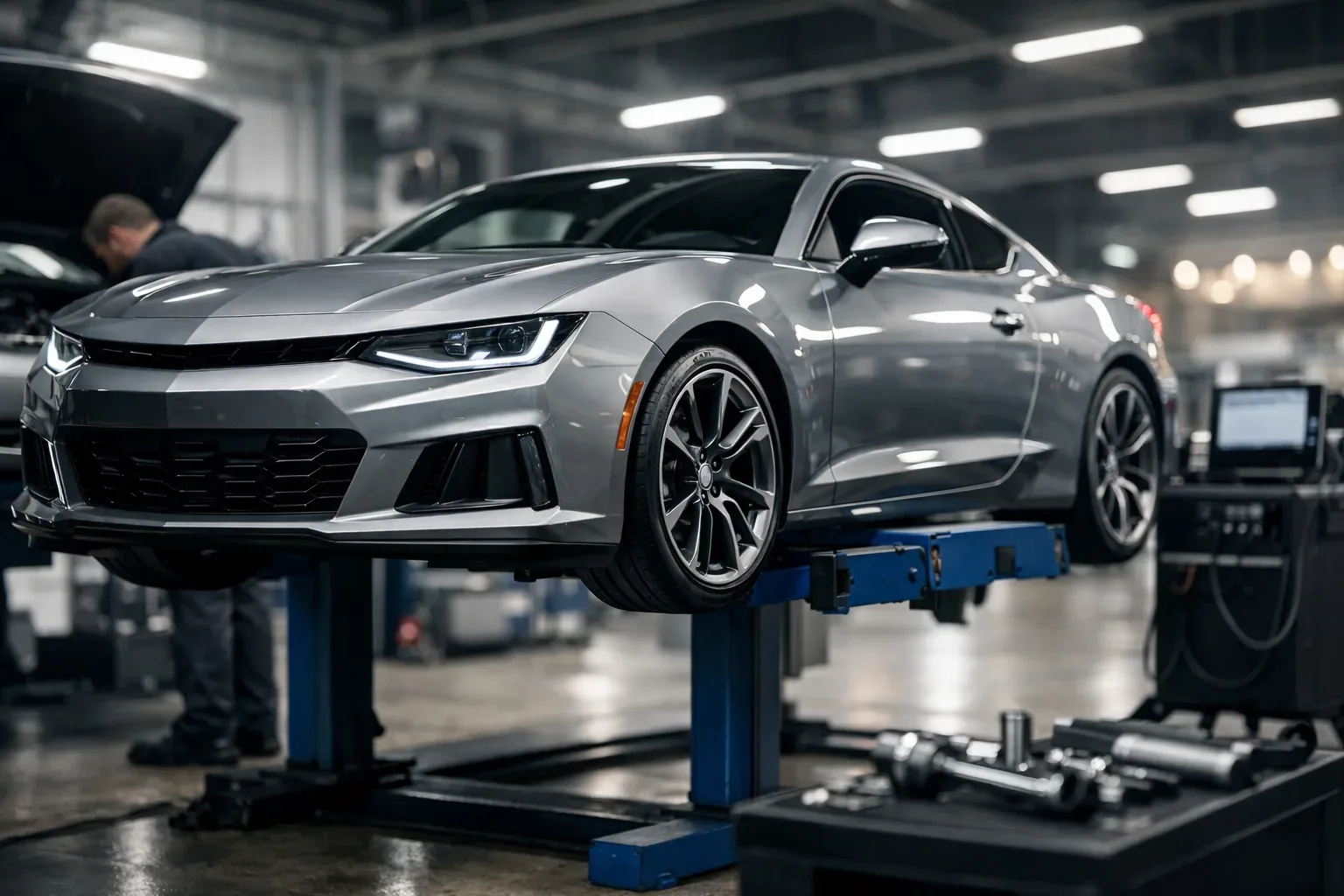 Autoserviss website and car