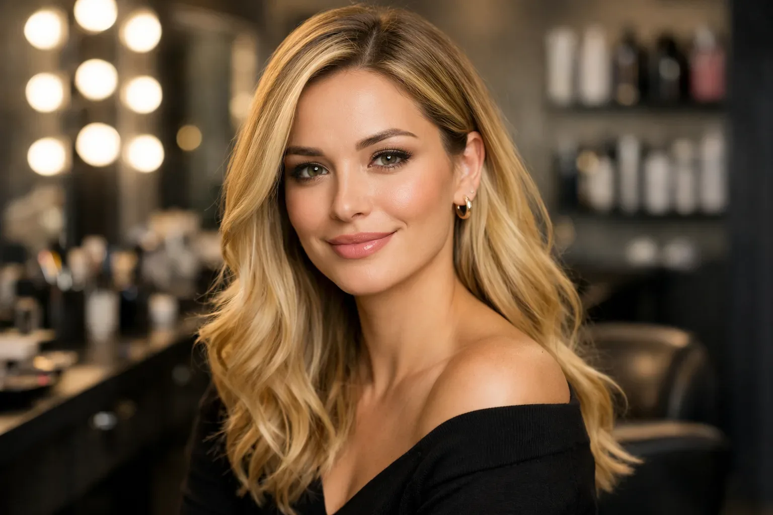 Beauty salon portrait